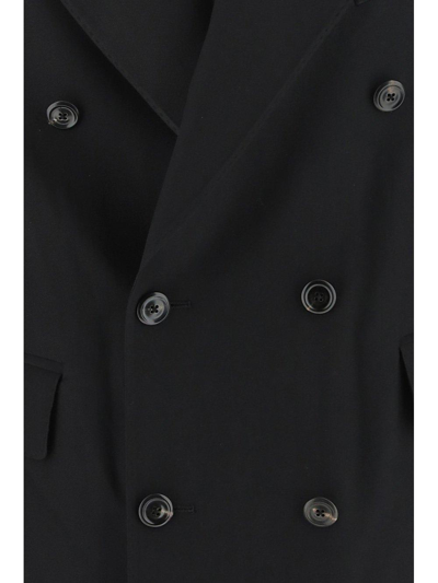 Shop Our Legacy Long-sleeved Double-breasted Blazer In Black
