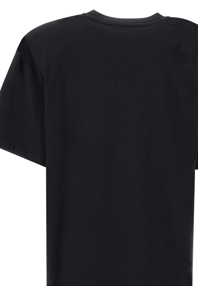 Shop Rotate Birger Christensen Graddy Cotton T-shirt In Nero