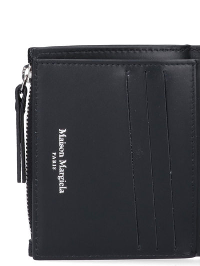 Shop Maison Margiela Four Stitches Wallet In Black