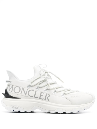 Shop Moncler White Trailgrip Lite 2 Sneakers