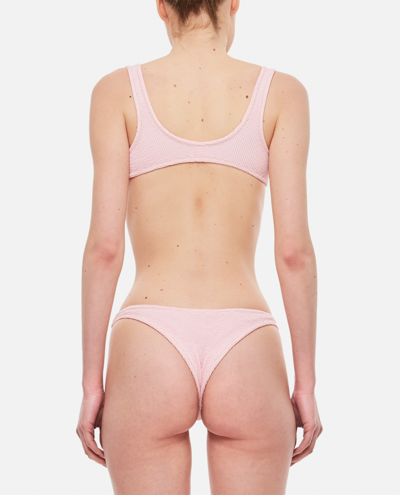 Shop Reina Olga Ginni Scrunch Bikini Set In Baby Pink