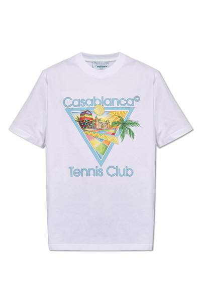 Shop Casablanca Printed T-shirt