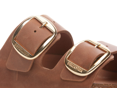 Shop Birkenstock Arizona Big Buckle Sandals In Cognac