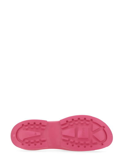 Shop Ganni Slide Sandal With Logo