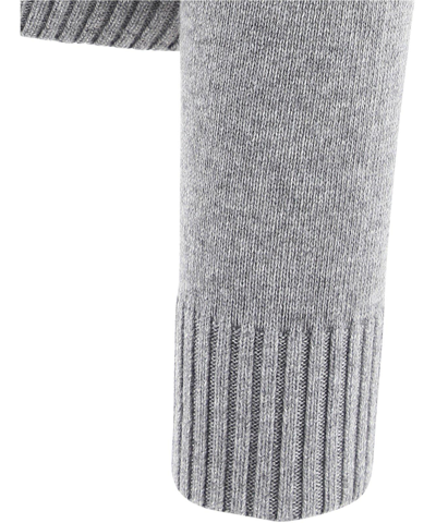 Shop Off-white Fine Knit Turtleneck Jumper In Grey