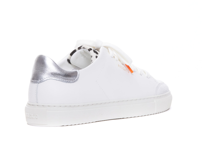 Shop Axel Arigato Clean 91 Triple Sneakers In White Silver