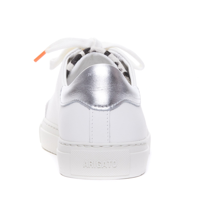 Shop Axel Arigato Clean 91 Triple Sneakers In White Silver