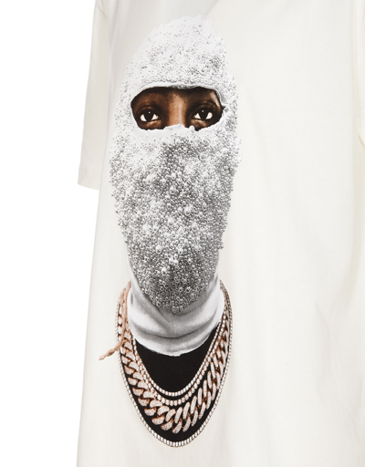 Shop Ih Nom Uh Nit Logo T-shirt With Mask Future Print In Off White