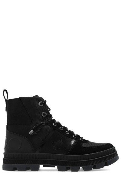 Shop Jimmy Choo Normandy Lace-up Ankle Boots In Black