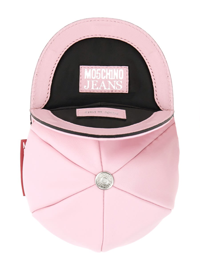 Shop M05ch1n0 Jeans Mini Bag In Pink