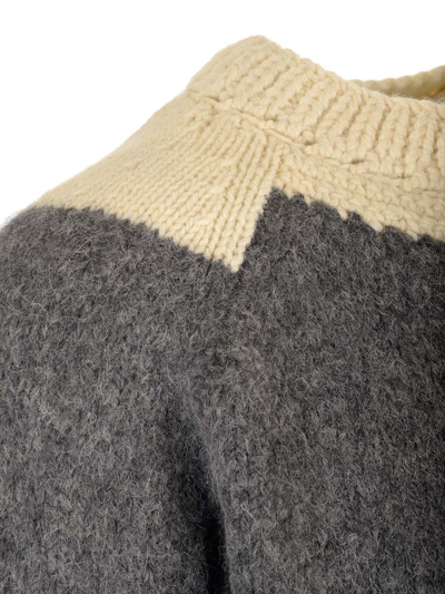 Shop Dries Van Noten Morgan Crewneck Sweater In Grey
