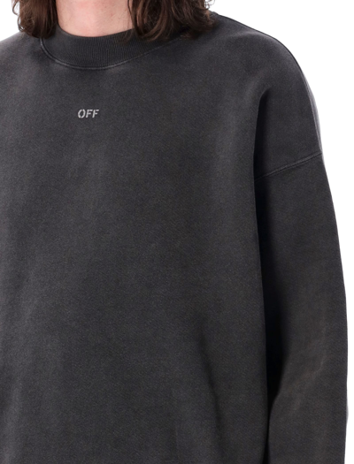 Shop Off-white Stamp Mary Skate Crewneck In Black