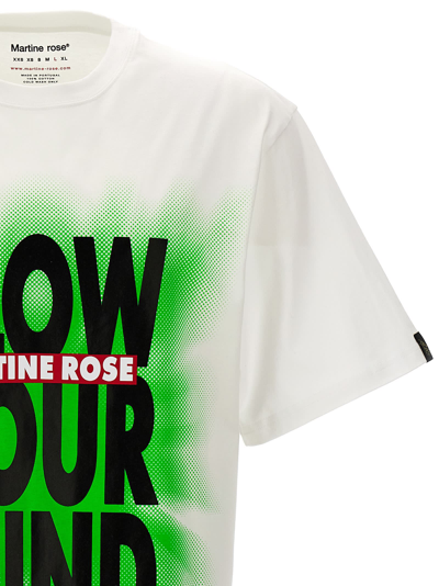 Shop Martine Rose Blow Your Mind T-shirt In White