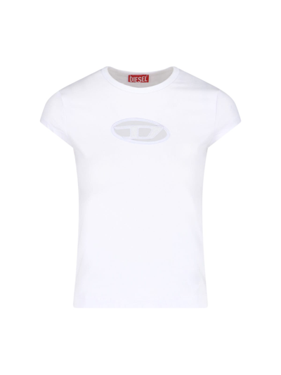 Shop Diesel T-angie T-shirt In White
