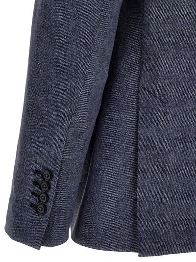 Shop Circolo 1901 Double-breasted Blazer In Blue