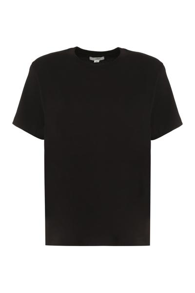 Shop Vince Cotton T-shirt In Blk Black