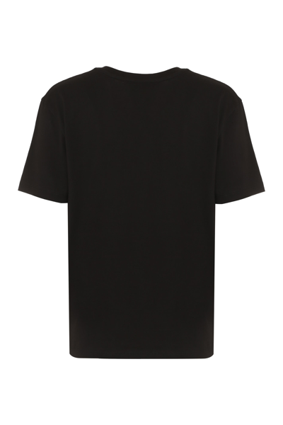 Shop Vince Cotton T-shirt In Blk Black