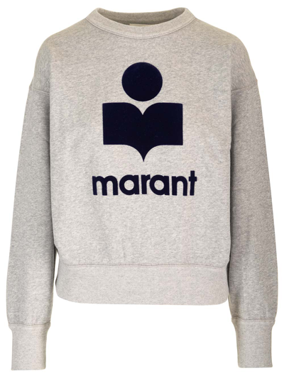 Shop Marant Etoile Mobyli Crewneck Sweatshirt In Grey