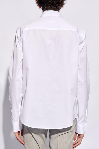 Shop Ami Alexandre Mattiussi Shirt With Logo In White