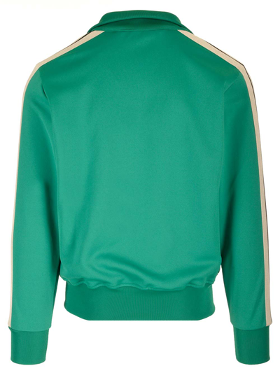 Palm Angels Classic Logo Track Jacket In Green