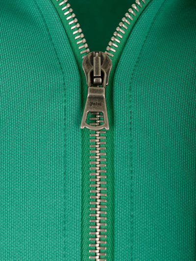 Palm Angels Classic Logo Track Jacket In Green