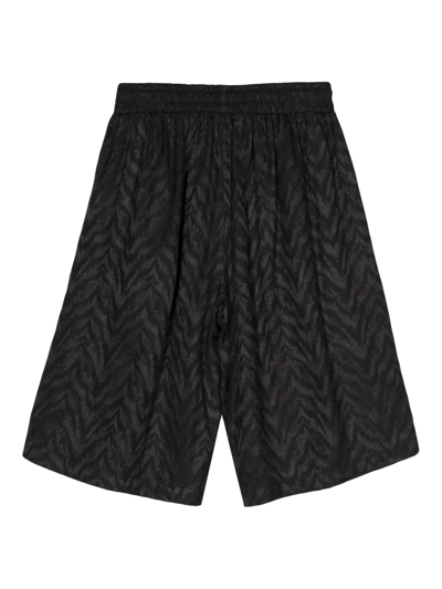 Shop Family First Milano Black Viscose Shorts