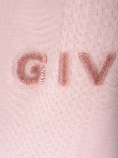 Shop Givenchy Fitted Signature T-shirt In Blusch Pink