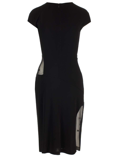 Shop Givenchy Cut Out Sheath Dress In Black
