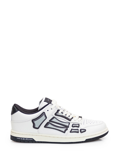 Shop Amiri Skel Top Sneaker In White/black