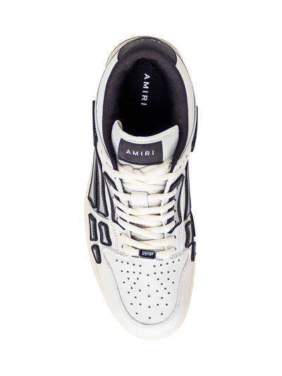 Shop Amiri Skel Top Sneaker In White/black