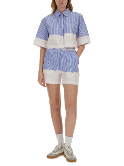 Shop Msgm Shirt With Faded Treatment