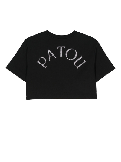 Shop Patou Black Organic Cotton T-shirt In B Black