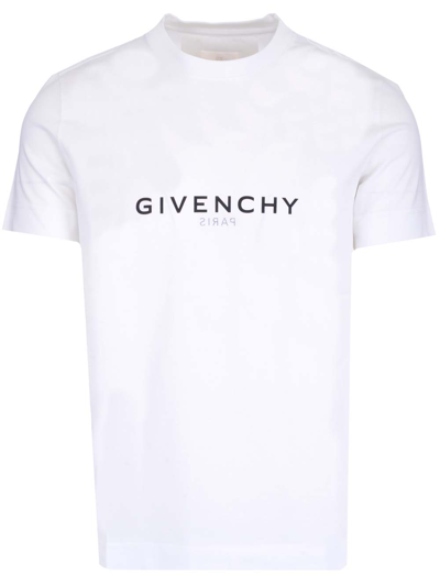 Shop Givenchy White Paris Reverse T-shirt