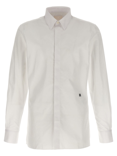 Shop Givenchy Contemporary Shirt In White/black