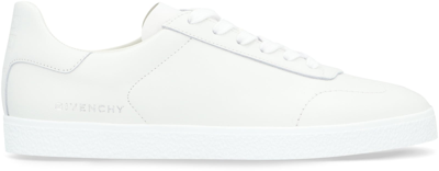 Shop Givenchy Town Leather Low-top Sneakers In White