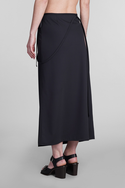 Shop Lemaire Skirt In Black Wool