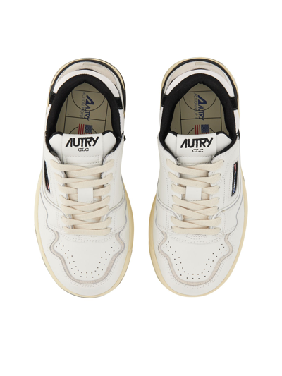 Shop Autry Sneaker Clc In Wht Blk