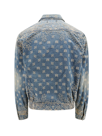 Shop Amiri Jacket In Blue/neutrals
