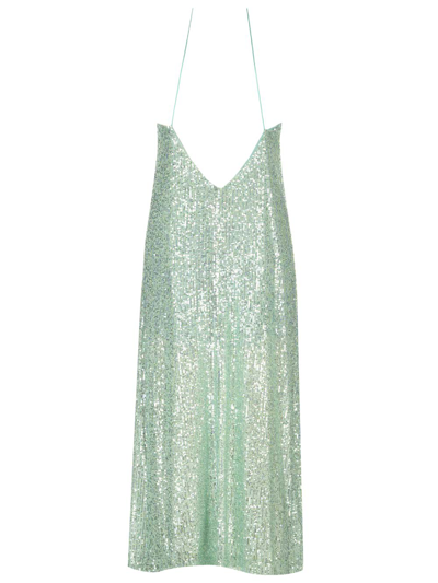 The Nina Studio Woman Midi Dress Light Green Size M Polyester In Light Blue