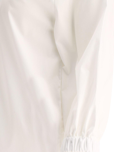 Shop Marni V-neck Quarter-length Sleeve Plain Blouse In Lily White