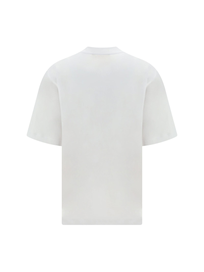 Shop Marni Regular Chest Logo T-shirt In Lily White