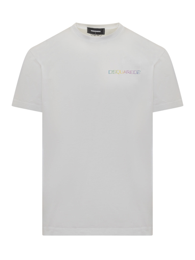 Shop Dsquared2 Palm Beach T-shirt In White