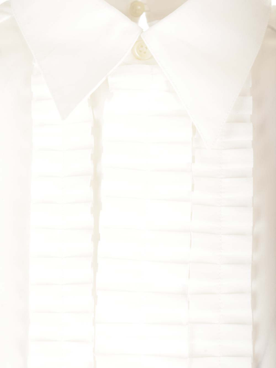 Shop Marni Pleat Detail Shirt In Lily White