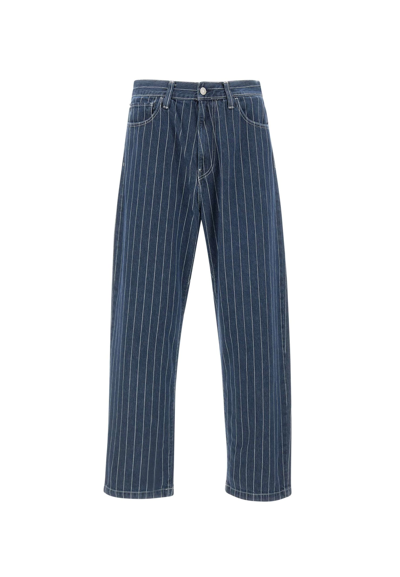 Shop Carhartt Orlean Pant Jeans In Blu