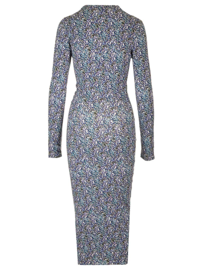 Shop Marant Etoile Jelina Midi Dress In Blue