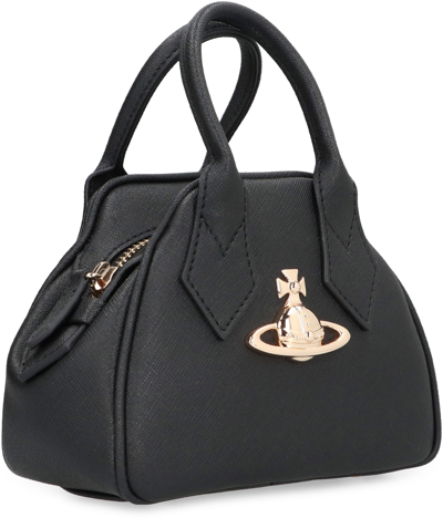 Shop Vivienne Westwood Yasmine Faux Leather Hand Bag Mini In Black
