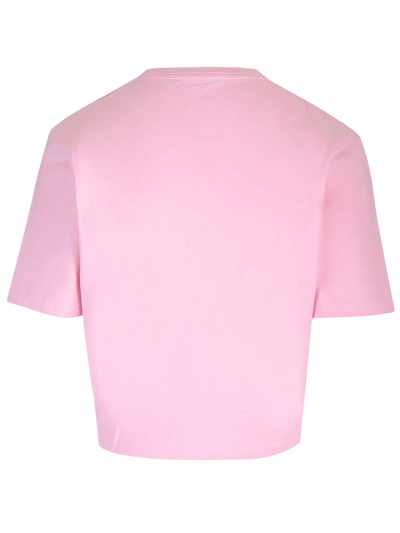 Shop Versace Safety Pin Detail T-shirt In Rose