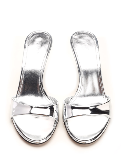 Shop Paris Texas Lidia Mule In Silver