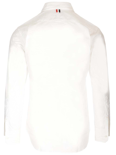 Shop Thom Browne Classic Oxford Shirt In White