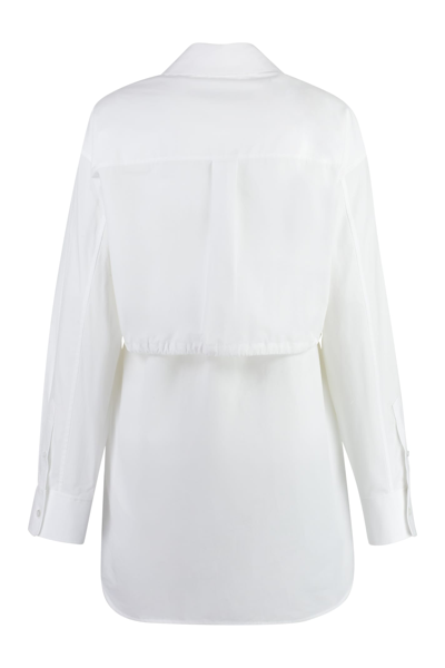 Shop Alexander Wang Cotton Shirtdress In White